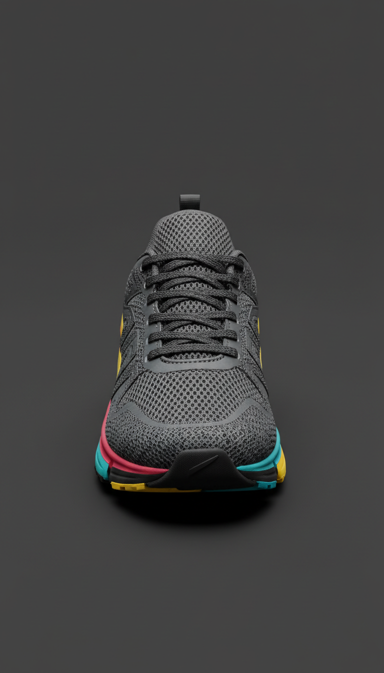 Graphite Mesh Trainer Shoe