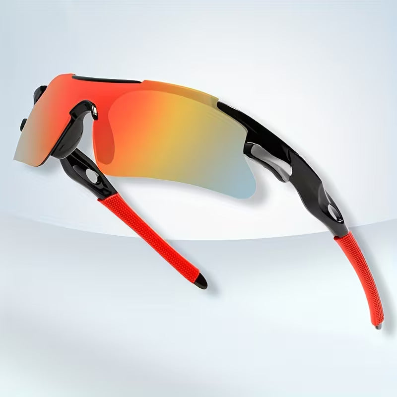 Four Minute Sport Sunglasses - Red/Orange Gradient lens half-frame sunglasses